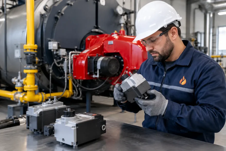 Como escolher servomotor para queimador industrial