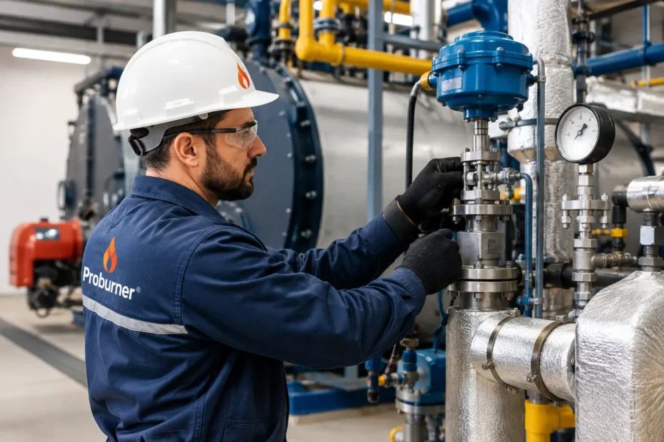 Controle de vapor para caldeiras industriais